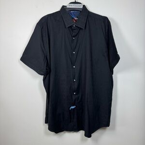 Robert Graham Midnight Black Casual Button Down Shirt